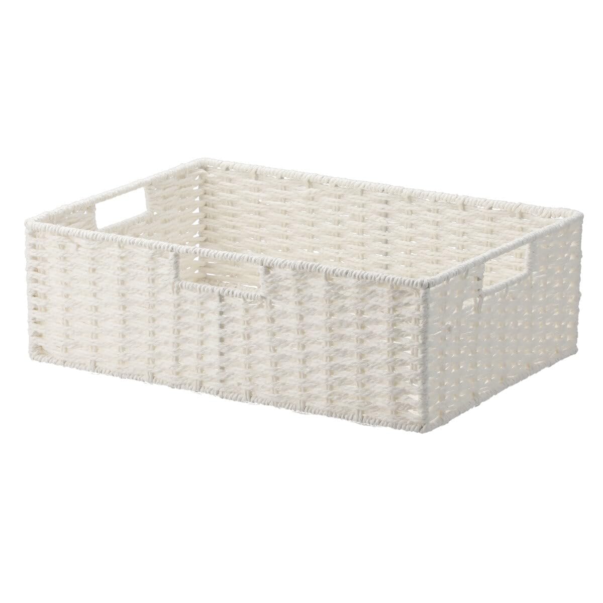 Amazon｜ニトリ(NITORI) 手編み風バスケット WH 3812 ET665 5840311